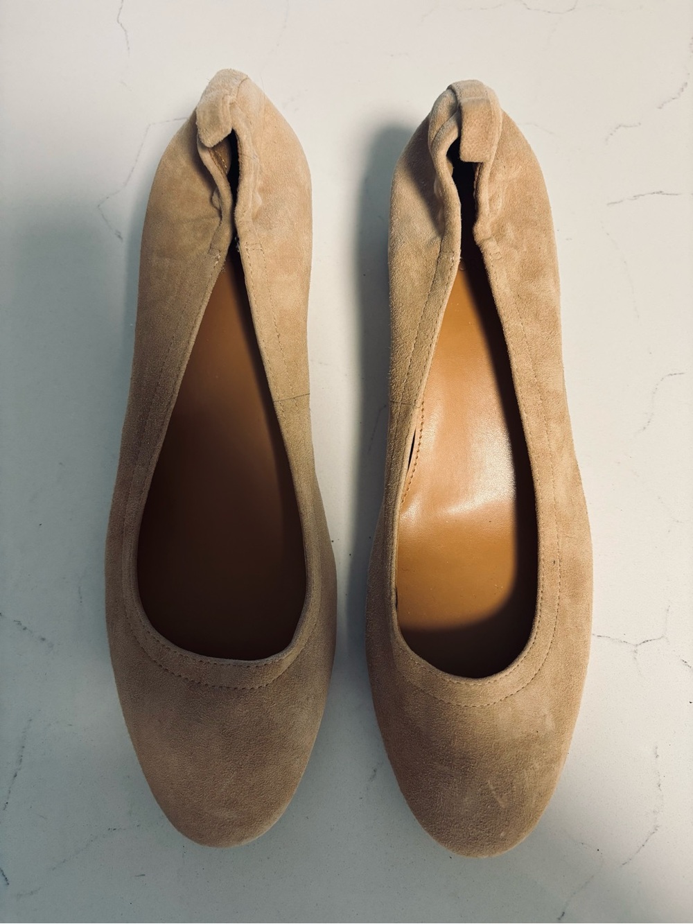J.Crew Taupe Suede Comfort Pumps Heels